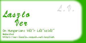 laszlo ver business card